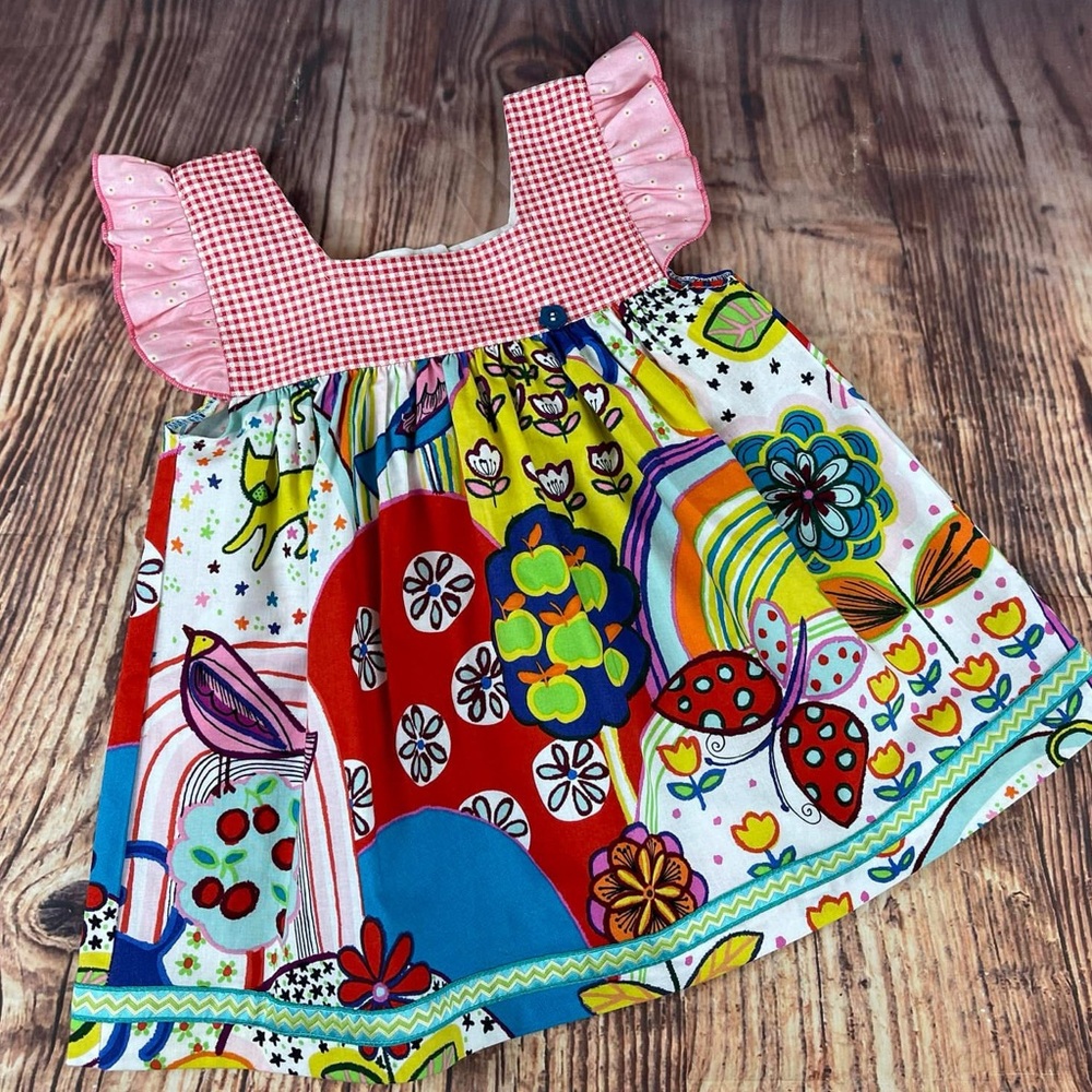 Laura Kae Designs Color Run Kitty Shabby Top